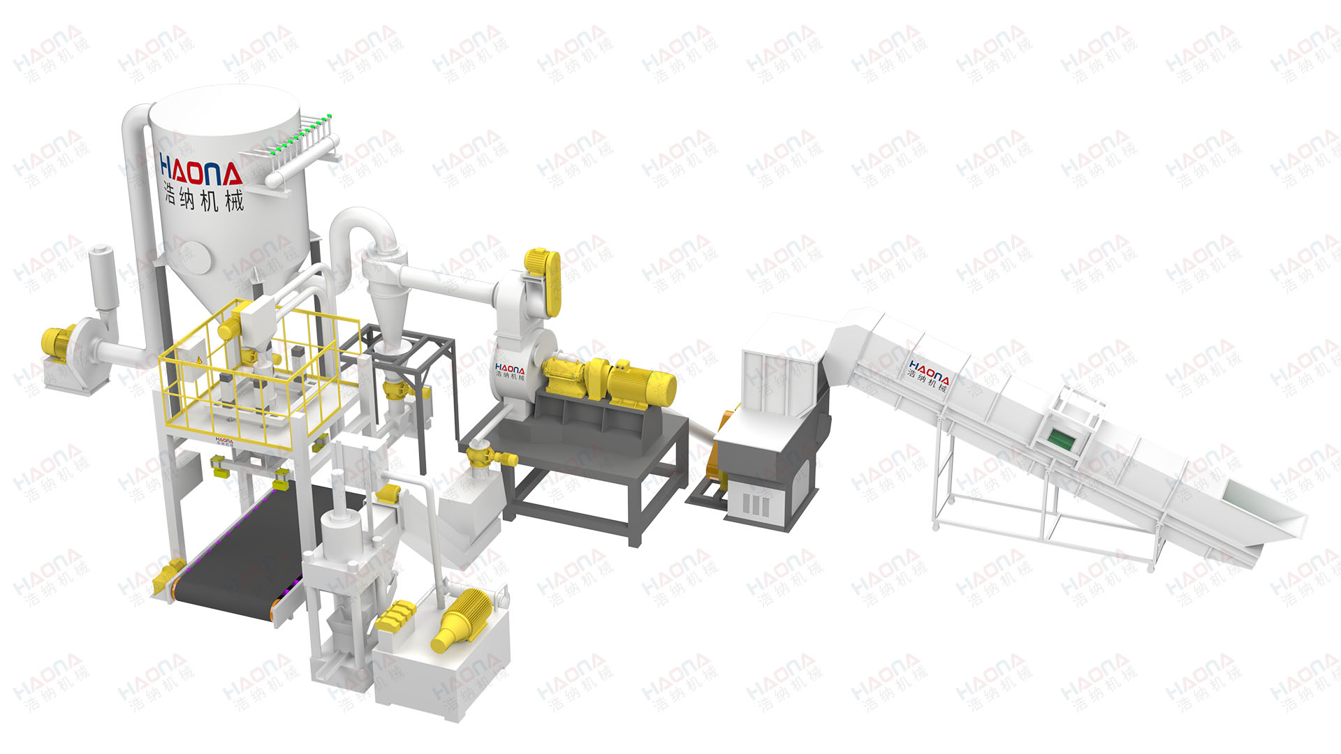 废旧锂电池极片干法剥离设备